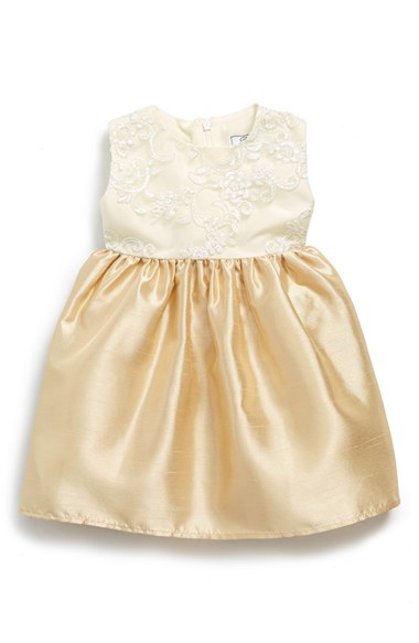 Dorissa Sleeveless Party Dress (Baby Girls) in Champagne and Gold