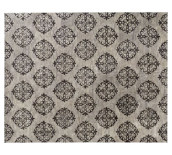 EMPIRE SCROLL RUG - GRAY. Pottery Barn