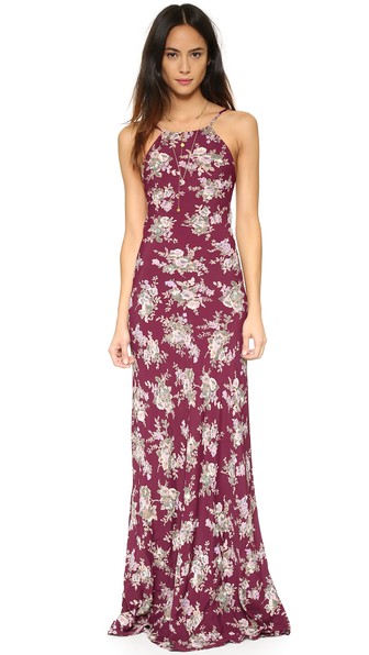 Flynn Skye Anastasia Maxi Dress in Rusty Goddess