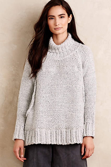 Handknit Hudson Turtleneck by Project.AJ117 in Grey. Anthropologie