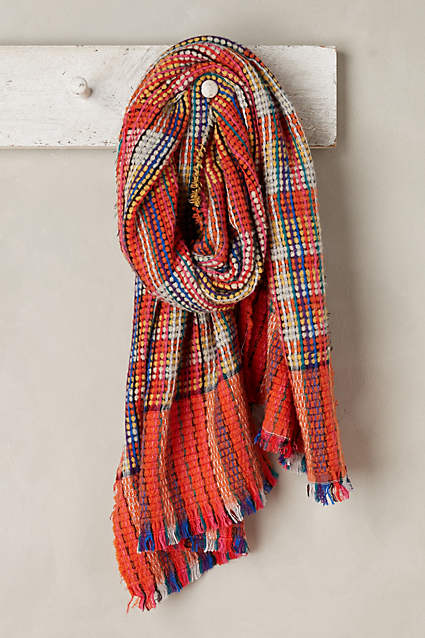 Highlands Blanket Scarf in Orange