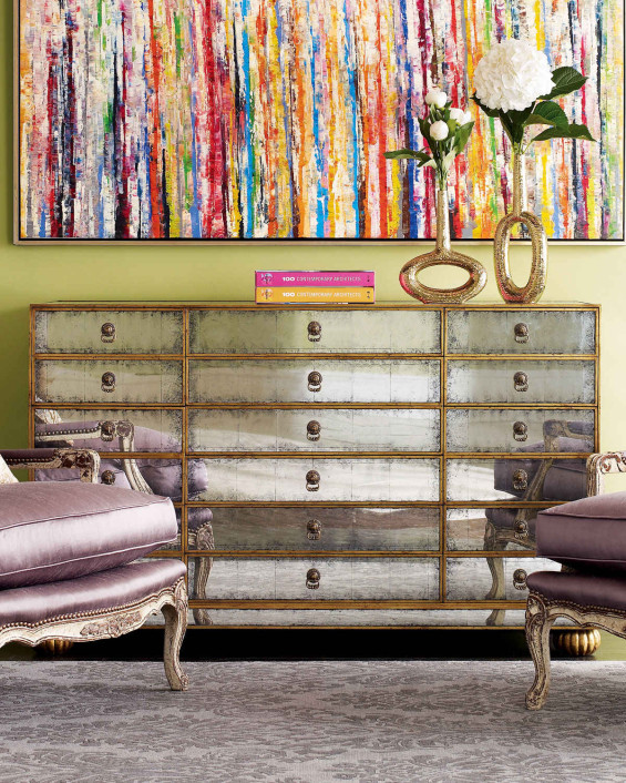 John-Richard Collection Orleans Mirrored Chest. Horchow