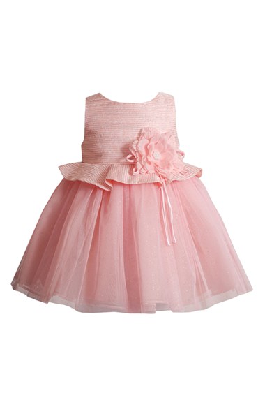 Kleinfeld Pink 'Julianna' Sleeveless Dress (Baby Girls) in Pink