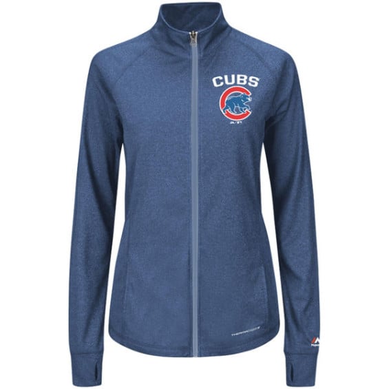 Majestic Chicago Cubs Women's Royal Count the Wins Therma Base Full-Zip Jacket