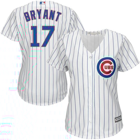 Majestic Kris Bryant Chicago Cubs Women's White Cool Base Player Jersey