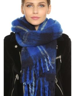 Marc by Marc Jacobs Blanket Plaid Scarf in True Blue Multi (Not shown Black Multi, Cardamom Multi)