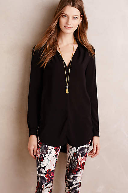 Minimalist Tunic by Velvet by Graham and Spencer in Black and White. Anthropologie
