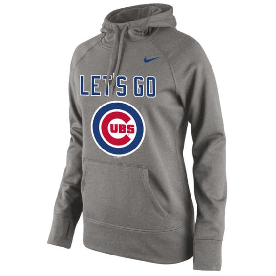 Nike Chicago Cubs Women's Gray 2015 Local Playoff T-Shirt