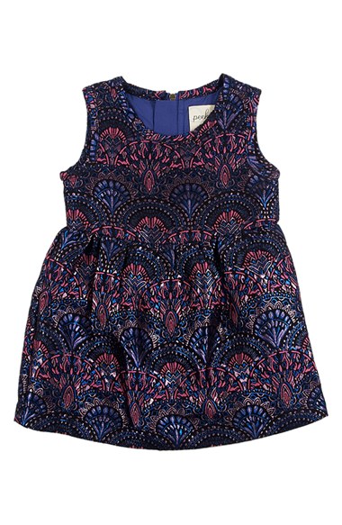 Peek 'Denver' Embroidered Sleeveless Dress (Baby Girls) in Purple