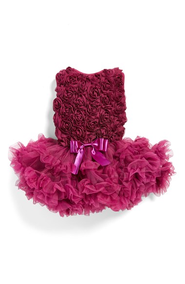 Popatu Ribbon Rosette Flower Pettidress (Baby Girls) in Purple