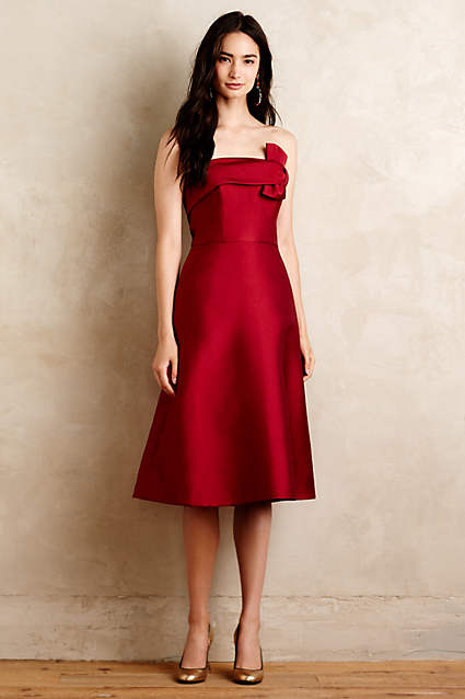 Ruscha Strapless Dress by Erin Fetherston in Red