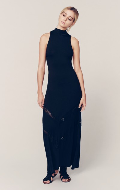 Stillwater THE VICTORIAN MAXI DRESS in Black