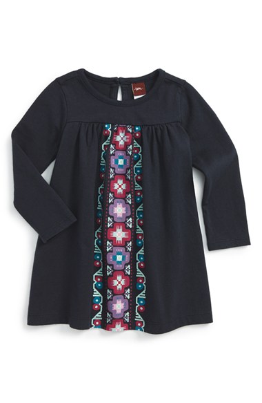 Tea Collection 'Dulce Vida' Graphic Print Dress (Baby Girls) in Blue