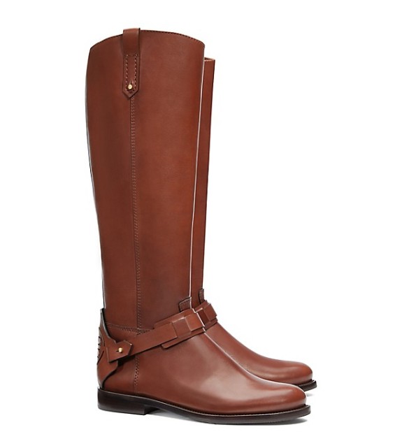 Tory Burch DERBY RIDING BOOT in Almond