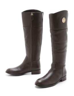 Tory Burch Malvern Riding Boots in Espresso