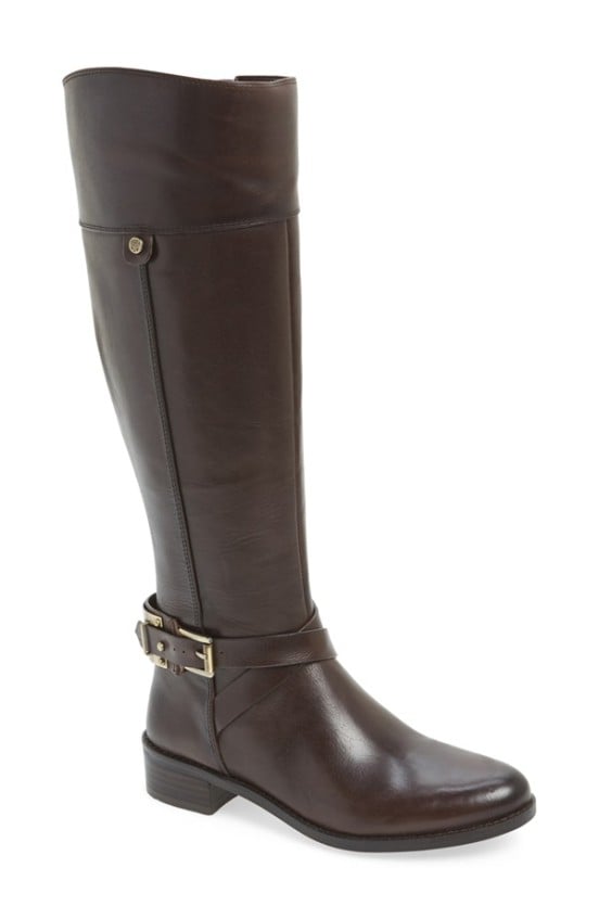 Vince Camuto 'Jaran' Riding Boot (Women) (Regular & Wide Calf) in Chocolate Cake Leather