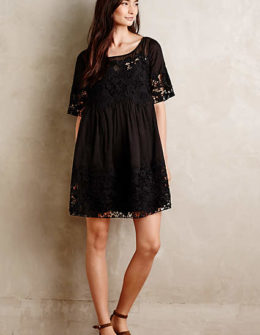 Vincennes Swing Dress in Black or Ivory