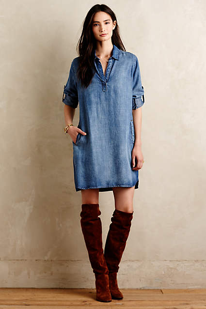 Weekend Tunic Dress by Bella Dahl in Blue