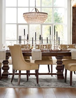 BANKS EXTENDING DINING TABLE (Sizes: Medium 76 x 40" or Large 92 x 42"). Pottery Barn
