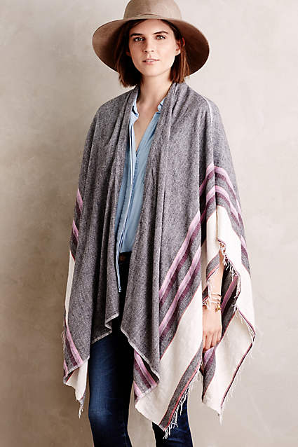 Aranya Blanket Poncho by lemlem in Pink