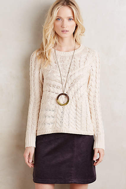 Ardila Pullover by Moth in Ivory. Anthropologie