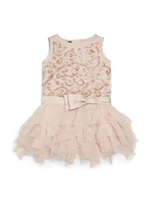 Biscotti Baby's Glass Slipper Sleeveless Dress in Champagne
