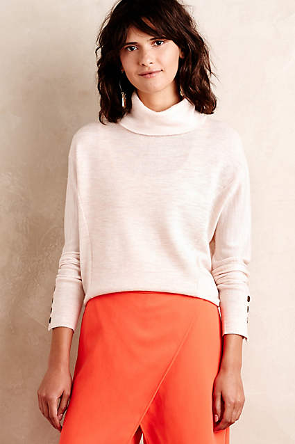 Dolman Turtleneck by Moth in Peach. Anthropologie
