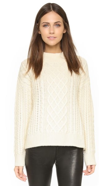 FRAME Cable Knit Sweater in Calico