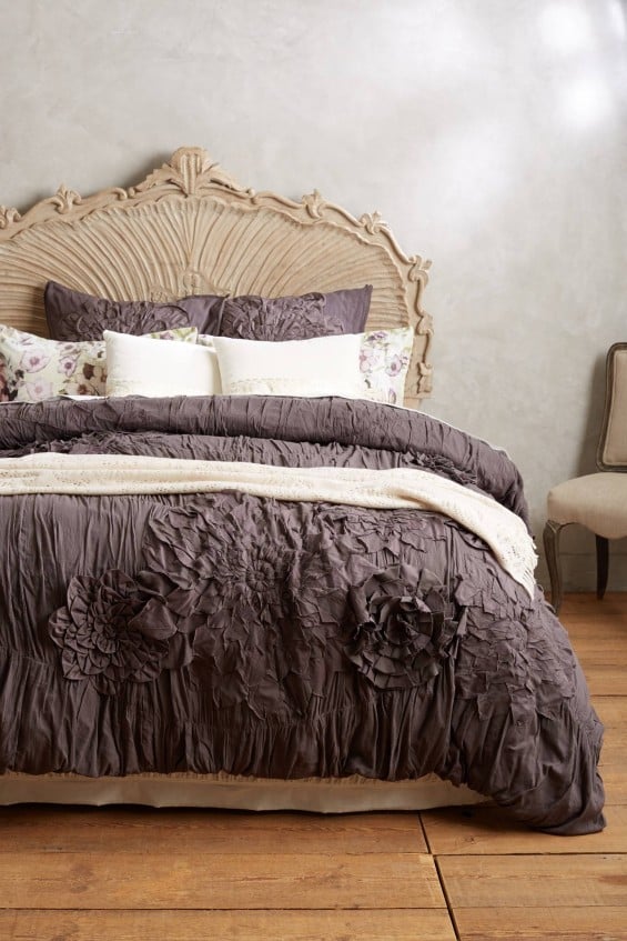 Georgina Duvet in Dark Grey. Anthropologie Sale 20%