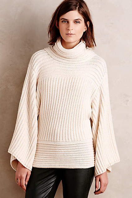 Interplanar Turtleneck by Atelier Camille in Ivory