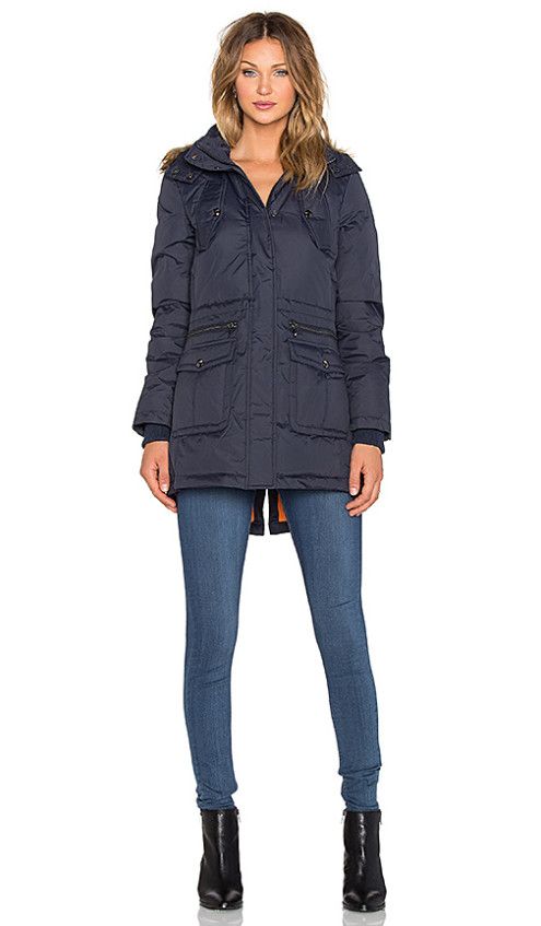 JINNY PARKA JACKET By SAM EDELMAN in Navy Blue