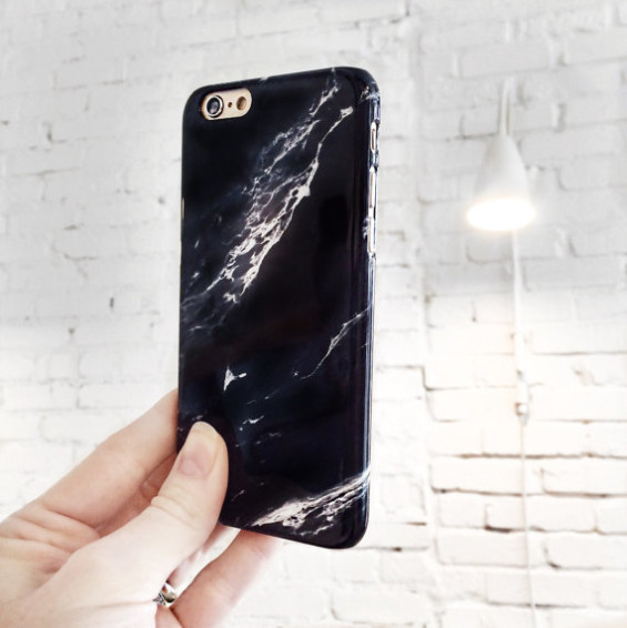 JoyMerrymanStore Marble iPhone 6S Case Black Marble iPhone 6 Plus Case