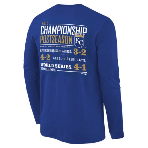 Kansas City Royals Royal 2015 World Series Champions Grand Slam Long Sleeve T-Shirt