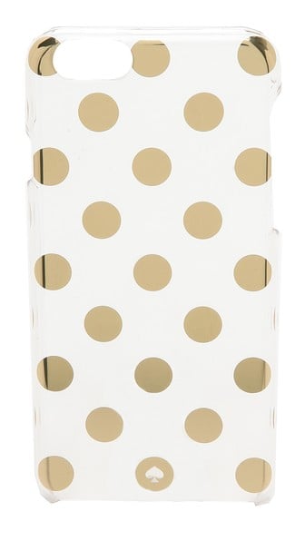 Kate Spade New York Le Pavillion iPhone 6 / 6s Case in Clear and Gold Polka Dot