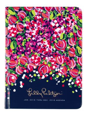 Lilly Pulitzer 12 MONTH AGENDA - WILD CONFETTI in Bright Navy Wild Confetti