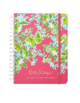 Lilly Pulitzer LARGE AGENDA - PINK LEMONADE in Hotty Pink Pink Lemonade