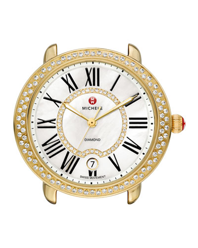MICHELE Gold Serein 16 Diamond Watch Head. Neiman Marcus