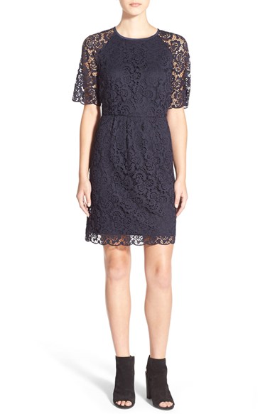 Madewell 'Magnolia' Lace Dress in Night Vision