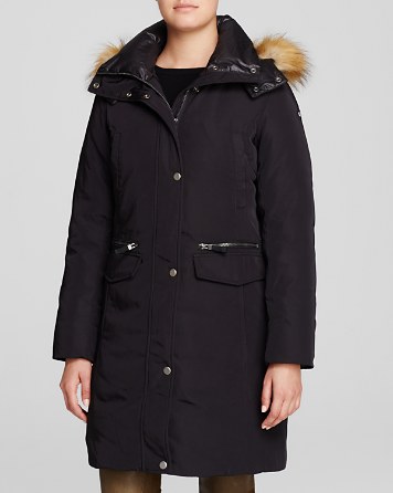 Marc New York Warby Faux Fur Trim Parka in Black parkas with faux fur trim winter