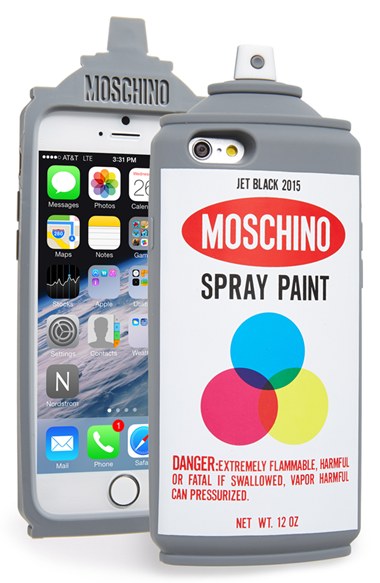 Moschino Spray Paint Can iPhone 6 & 6s Case in Fantasy Print White