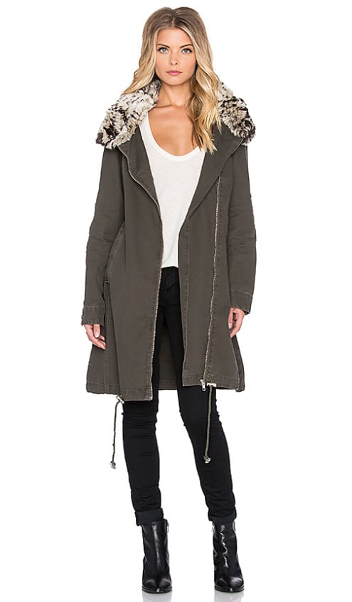 NONE THE WISER PARKA WITH FAUX FUR COLLAR By Somedays Lovin in Khaki