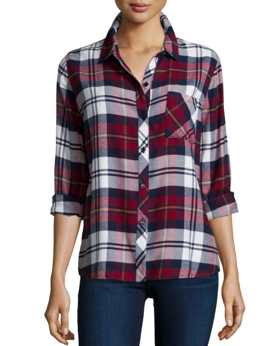Rails Hunter Plaid Long-Sleeve Shirt in Wine/Ivory/Flannel. Neiman Marcus