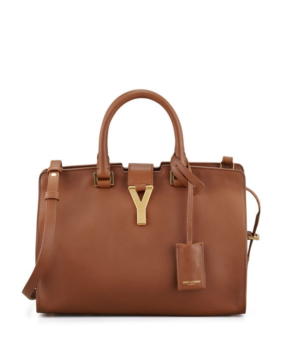 Saint Laurent Y Ligne Cuir Gras Mini Bag in Brown. Neiman Marcus