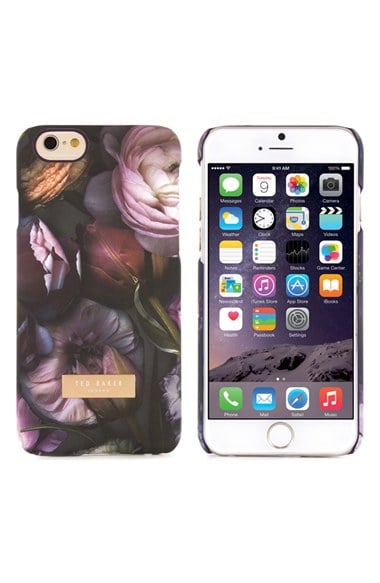 Ted Baker London 'Fraiser' Floral Print iPhone 6 & 6s Case in Purple Multi