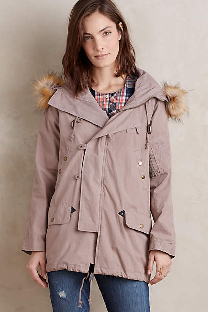 Tilden Parka with a Faux Fur Trimmed Hood by Capulet in Brown