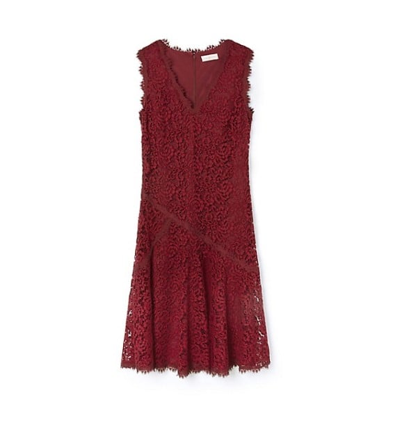 Tory Burch CORDED LACE DRESS in Red Agate