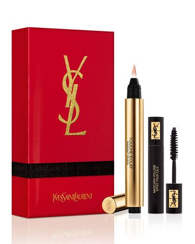 Yves Saint Laurent Beaute Touche Eclat Shade #1 + Mini Mascara Volume Effet Faux Cils. Neiman Marcus
