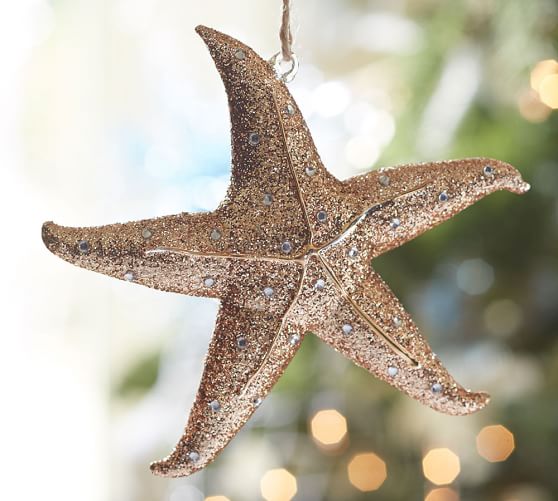 Pottery Barn GLASS STARFISH ORNAMENT