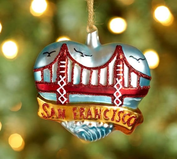 Pottery Barn GOLDEN GATE BRIDGE ORNAMENT