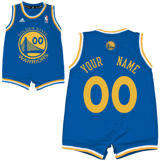 ADIDAS GOLDEN STATE WARRIORS INFANT CUSTOM REPLICA ROAD JERSEY-